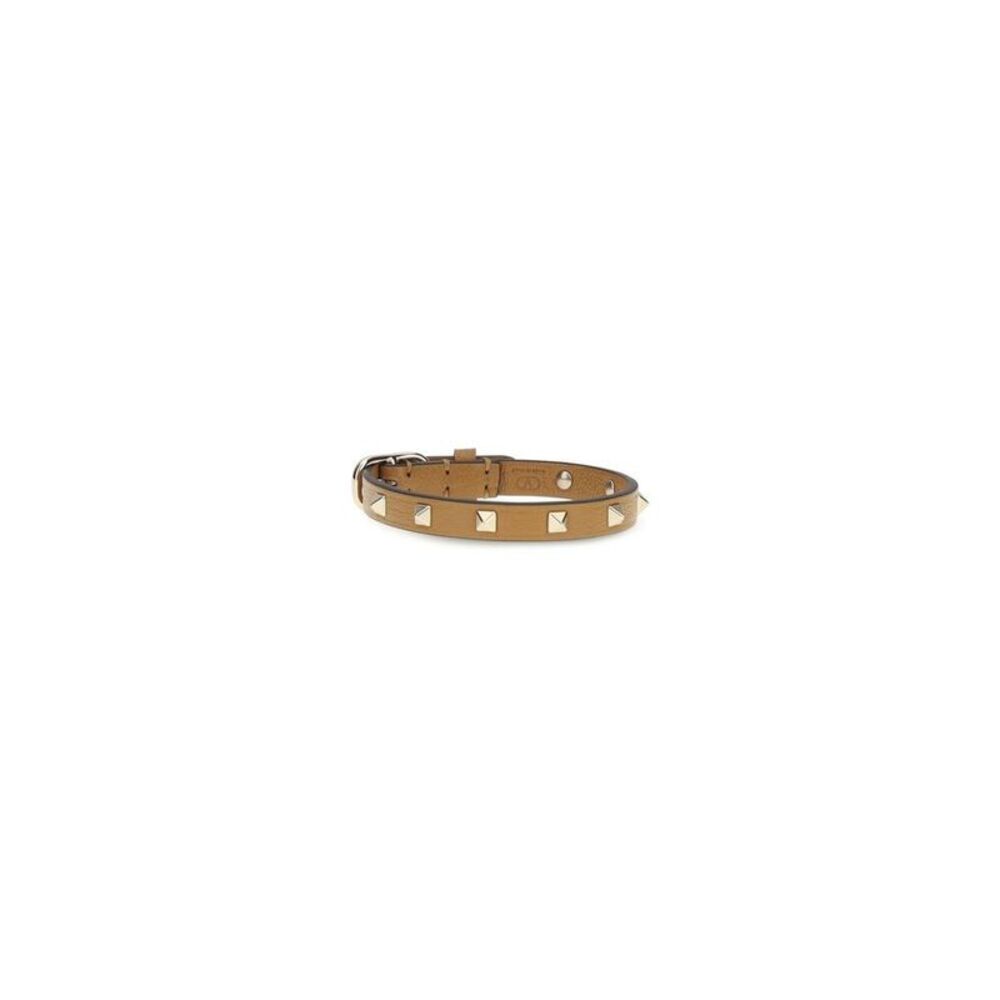 Valentino Garavani Brown Calf Leather Bos Taurus Women's Bracelet